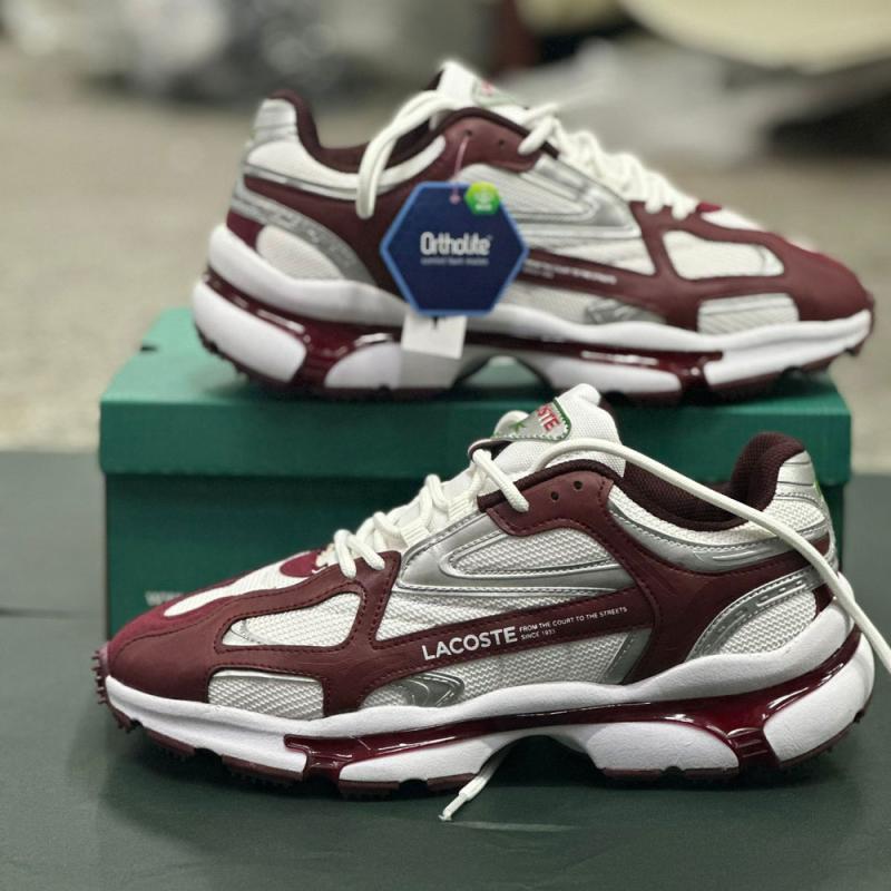 Lacoste Yeni Bordo Beyaz