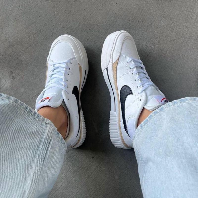 Nike Court Legacy Lift Beyaz Siyah